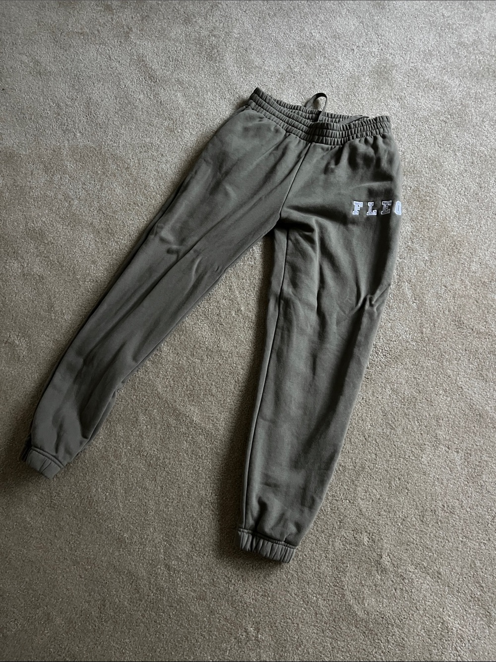 Fleo Olive Jogger Sweatpants with Logo